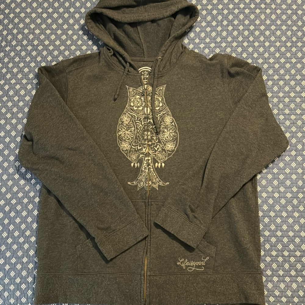 Life is Good Womens Full Zip Hoodie Sz XL